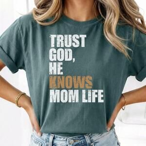 Sâ® Christian Mom Life T-Shirt Faith Mothertee Gift For Mothe'_Rs Day